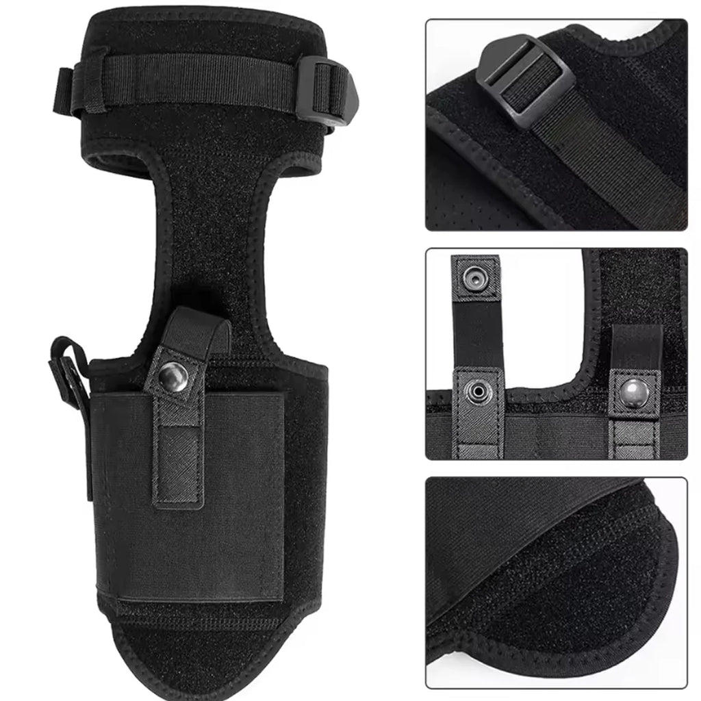 Universal Ankle Gun Holster Hidden Carry Elastic Leg Holster for Compact Handguns & Daily Use