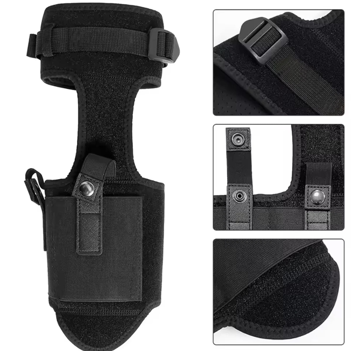 Universal Ankle Gun Holster Hidden Carry Elastic Leg Holster for Compact Handguns & Daily Use