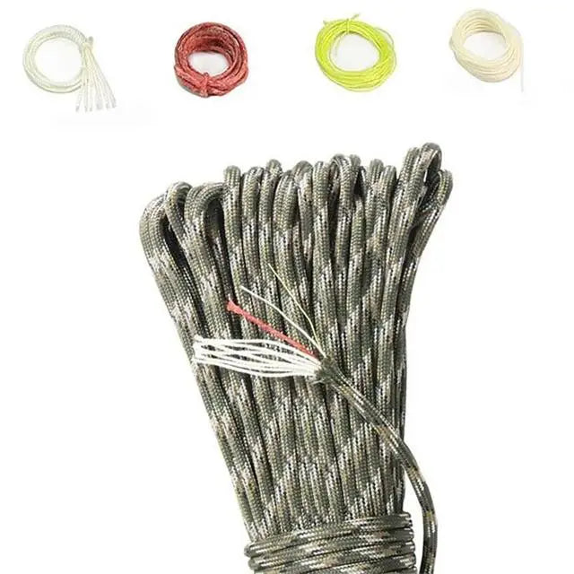 10-core Paracord 550 4mm Outdoor Camping Survival Tool PE Fire Rope Fishing Cotton Line Parachute Hiking