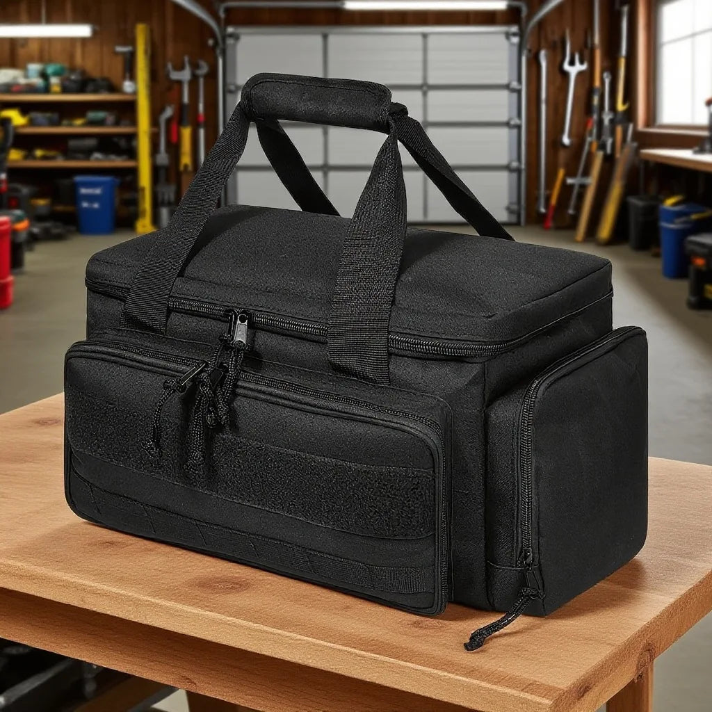 14" Heavy Duty Tactical Tool Bag Non-Slip Base Multipurpose Work Organizer for Handyman,Carpenter,Durable Portable Tool Storage