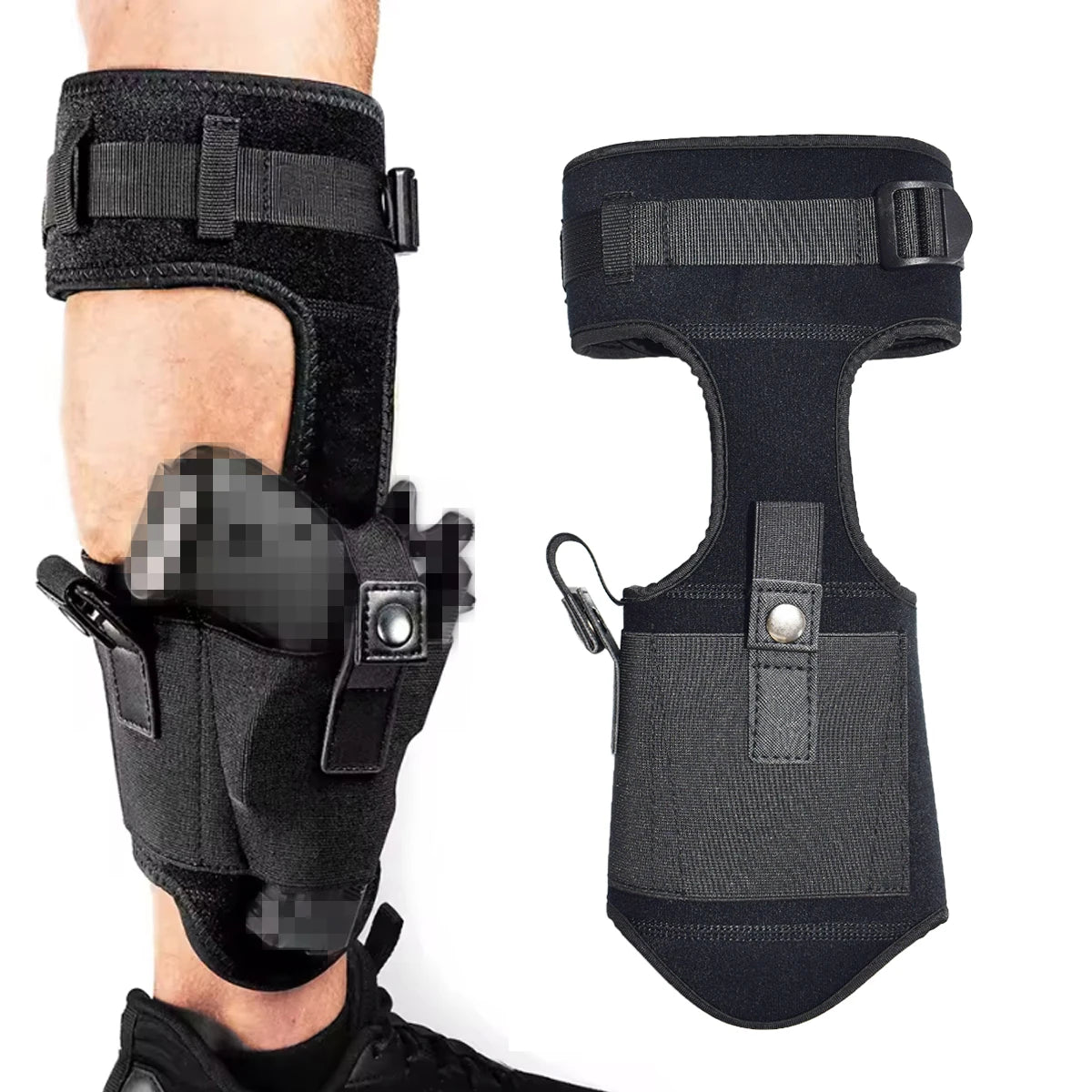 Universal Ankle Gun Holster Hidden Carry Elastic Leg Holster for Compact Handguns & Daily Use