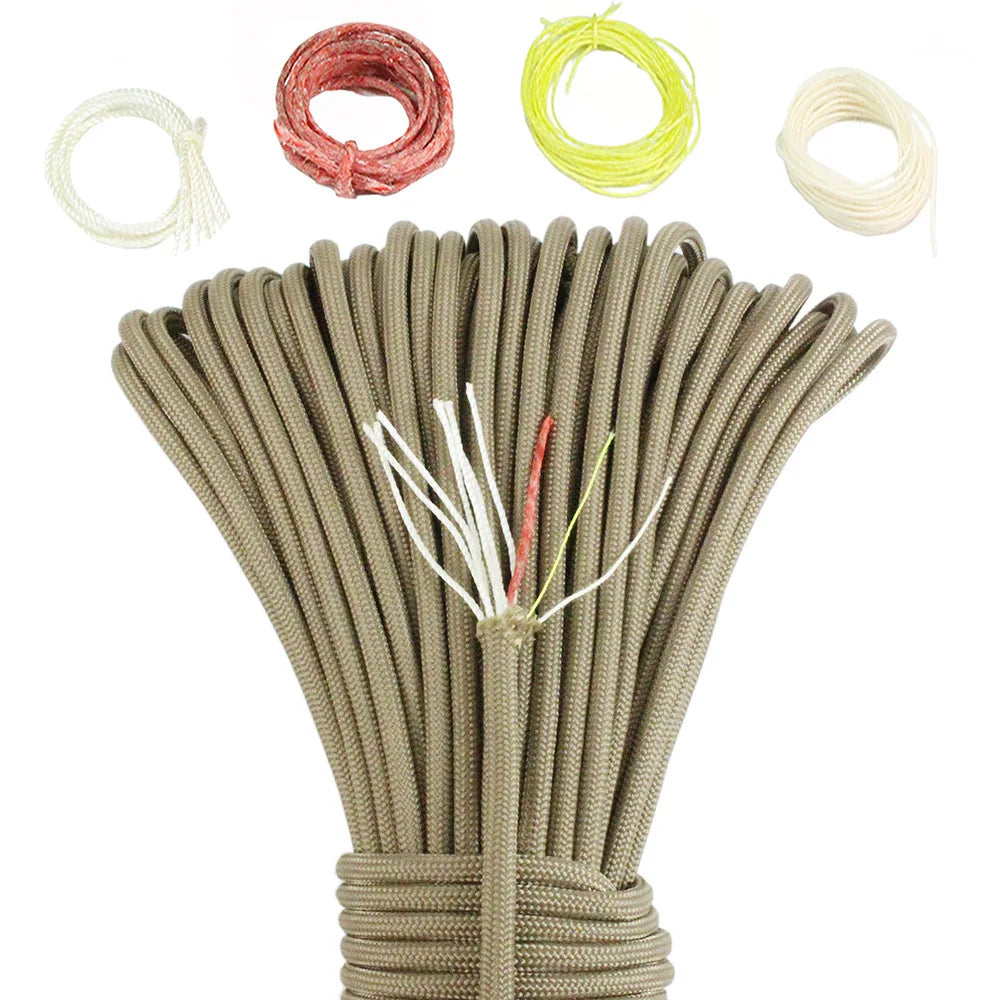 10-core Paracord 550 4mm Outdoor Camping Survival Tool PE Fire Rope Fishing Cotton Line Parachute Hiking