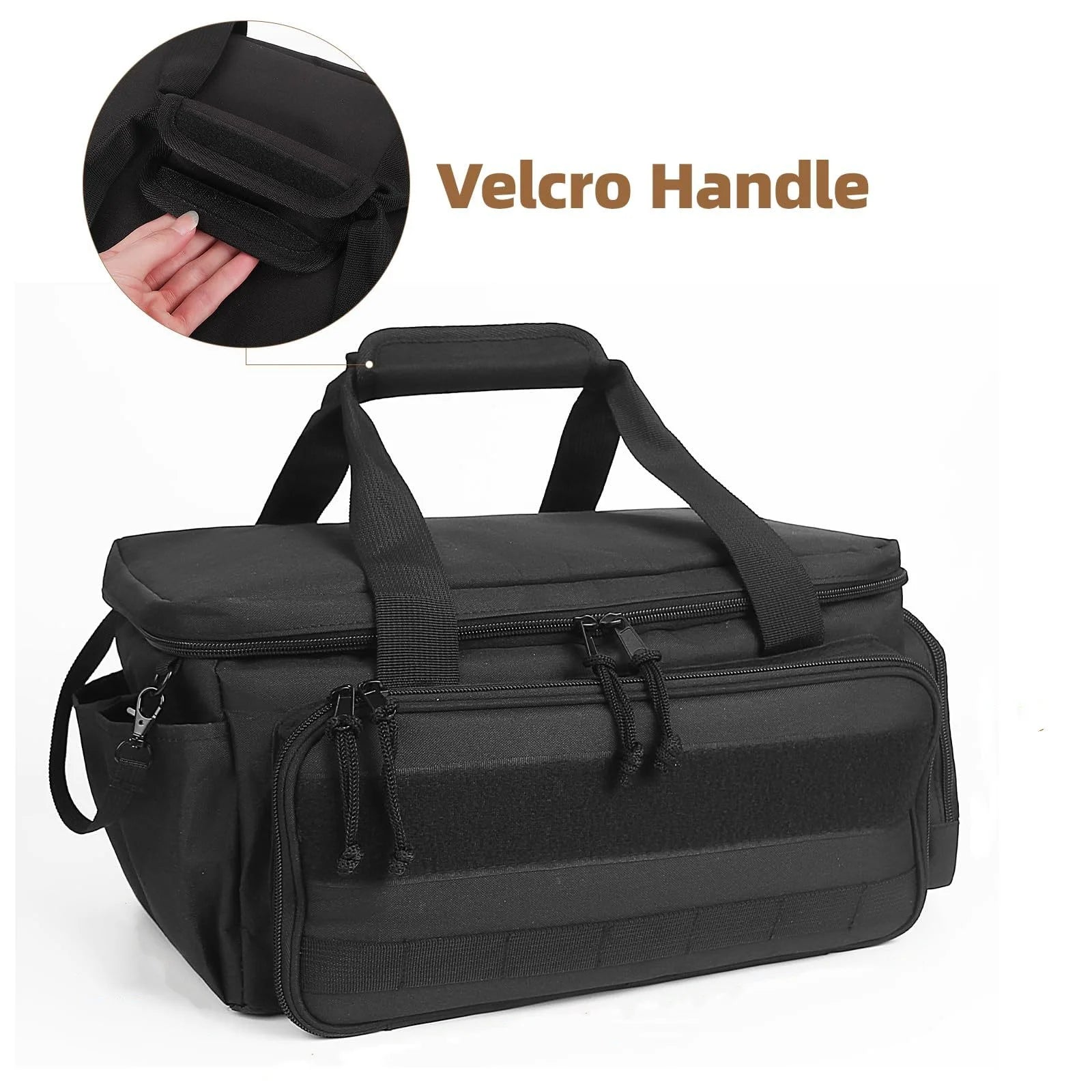 14" Heavy Duty Tactical Tool Bag Non-Slip Base Multipurpose Work Organizer for Handyman,Carpenter,Durable Portable Tool Storage